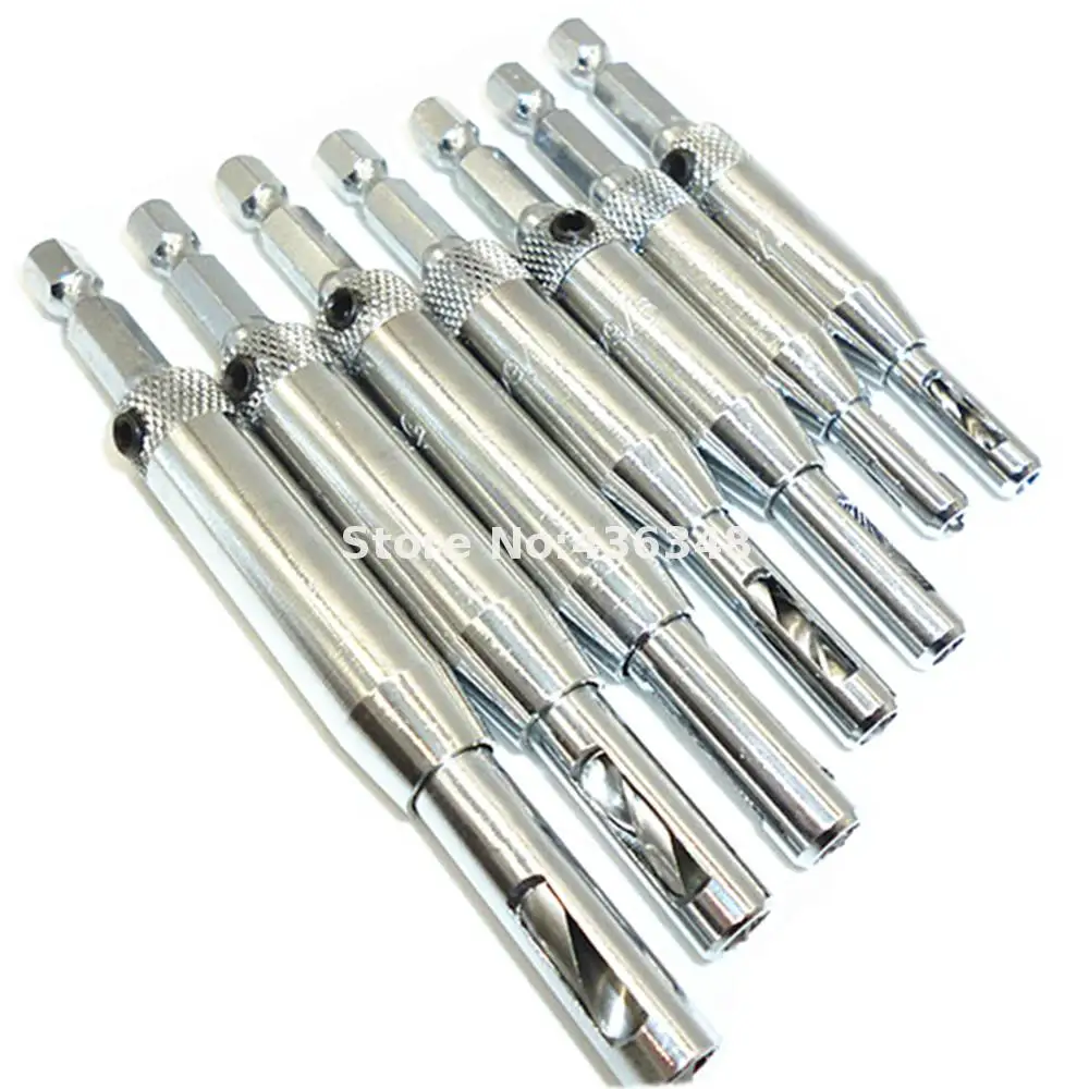 Buy 7x Hinge Guide Drill Bit Door Lock Self Centring
