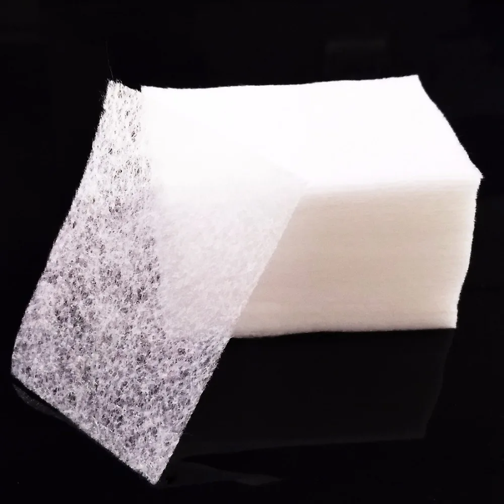 100 PC ногтей хлопка ногтей Полотенца гель для снятия лака для ногтей советы для снятия лака Очиститель Lint Бумага салфетка для маникюра очистки Маникюр Инструмент - изображение