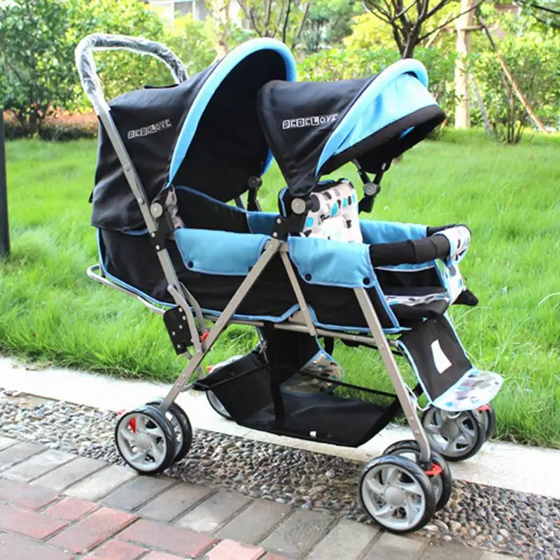 double stroller front and back