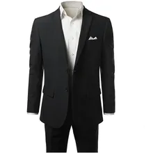 Индивидуальный формальный мужской костюм костюмный жакет+ брюки Простой Модный свадебный костюм жениха деловой рабочий мужской костюм