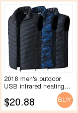 Elétrico de Fibra Jaqueta para Esportes 2020 ao ar Livre Infravermelho Aquecimento Colete Jaqueta Inverno Carbono Quente Lavável Caminhadas Pesca Usb 6 2018 ao ar livre usb infravermelho aquecimento