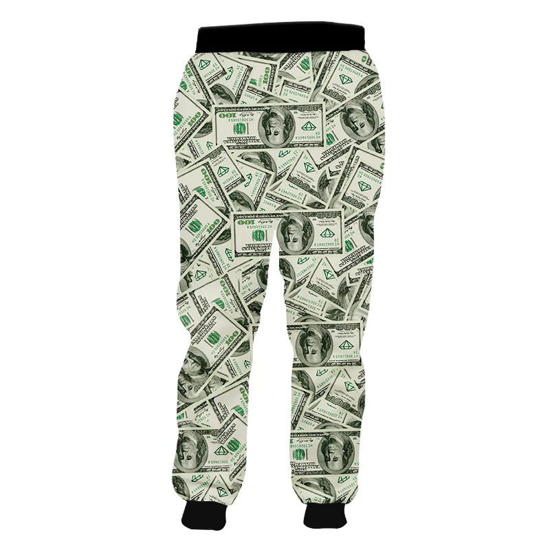 slim fit golf trousers UJWI New Funny Robot Sweatpants 3D Printed Man Micheal Pants leaf Dollar Joggers Dropshipping Hot basketball Trousers Sweatpants