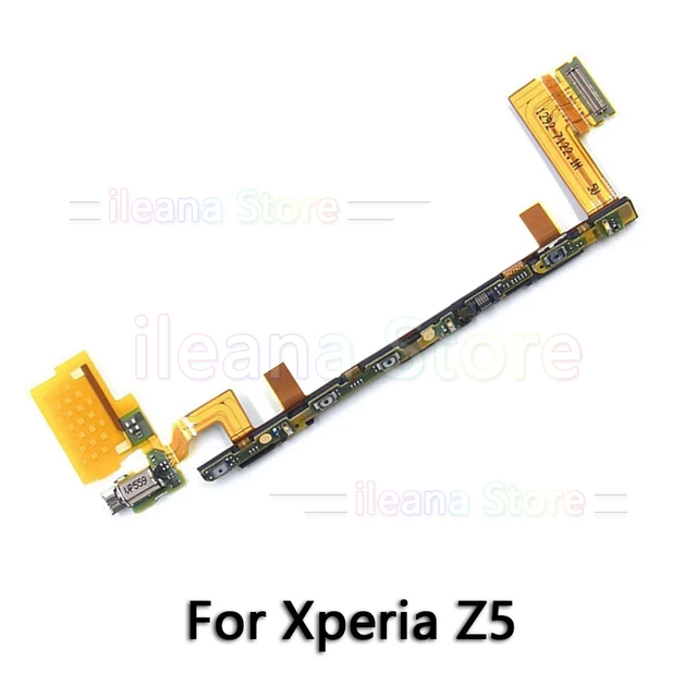 For Sony Xperia Z Z1 Z2 Z3 Z4 Z5 Compact Premium Plus Original Dock Charging LCD Connector Power Volume Key Mic Flex Cable Z5