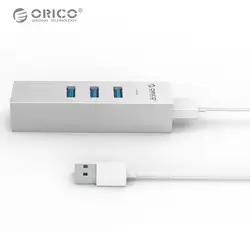 ORICO ASH3L-U3 алюминиевый usb-концентратор высокое Скорость USB3.0 сплиттер с RJ45 Порты и разъёмы адаптер Gigabit Ethernet для MAC Тетрадь