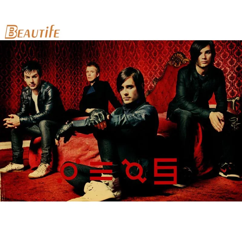 

New Arrival 30 Seconds To Mars poster Cloth Silk Poster Home Decoration Wall Art Fabric Poster Print 40x60cm,50X75cm,60X90cm