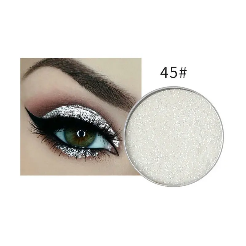 

NICEFACE Hottest Glitter & Shimmer Makeup Women Maquiagem Body Face Glitter Powder Eye Shadow Silver Color Pigment Cosmetics