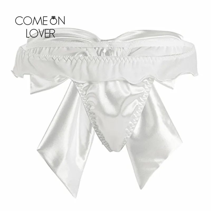 Comeonlover/новые женские трусы из нейлона с большими бантами сексуальные трусики