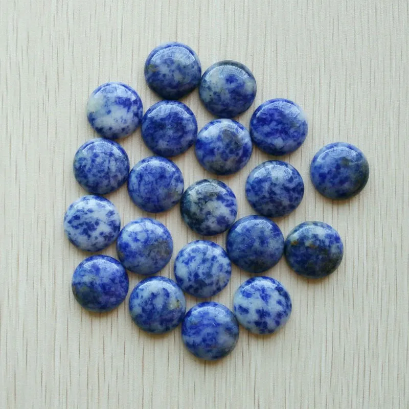 

2017 Fashion hot selling good quality Natural Sodalite stone round cabochon 20mm stone beads 20pcs/lot Wholesale free shipping