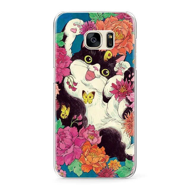 Для Samsung Galaxy A3 A5 J3 J5 J7 Товары для кошек печати Примечание 3 4 5 Чехол узор телефон чехол