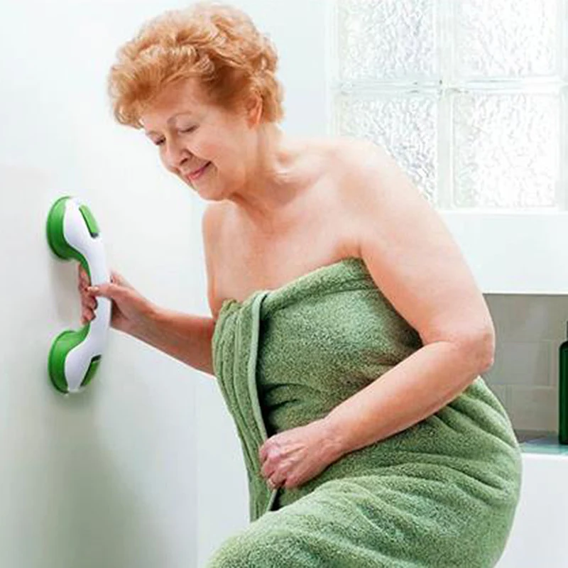 

New Bathroom Handrail Suction Cup Non-slip Safety Hand Rail Support Balance Bar Assist Bath Handle NE