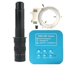 36MP FHD 2 K 1080 P 60FPS HDMI USB электронный цифровой промышленный 100X 180X 300X C крепление объектива пайка ПХД видео микроскоп камера