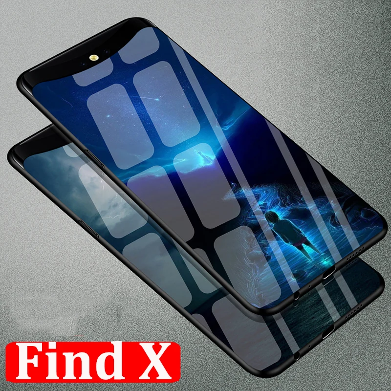 6 42 &quotдля OPPO Find X Чехол звездное небо чехол из закаленного стекла для телефона FindX