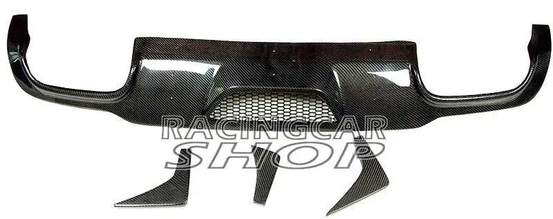 V style sedan carbon fiber rear diffuser for Mercedes BENZ W204 C63 coupe C250 C300 C350 AMG SPORT BUMPER 2012-2014