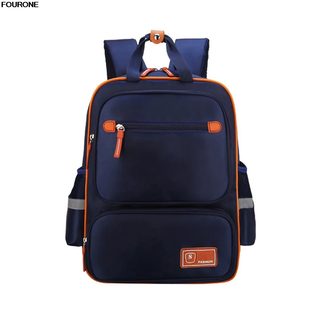 

Ergonomic Design Spine Protect Reflective Stripe Large Capacity Backpack for Students Children Kids Schoolbag