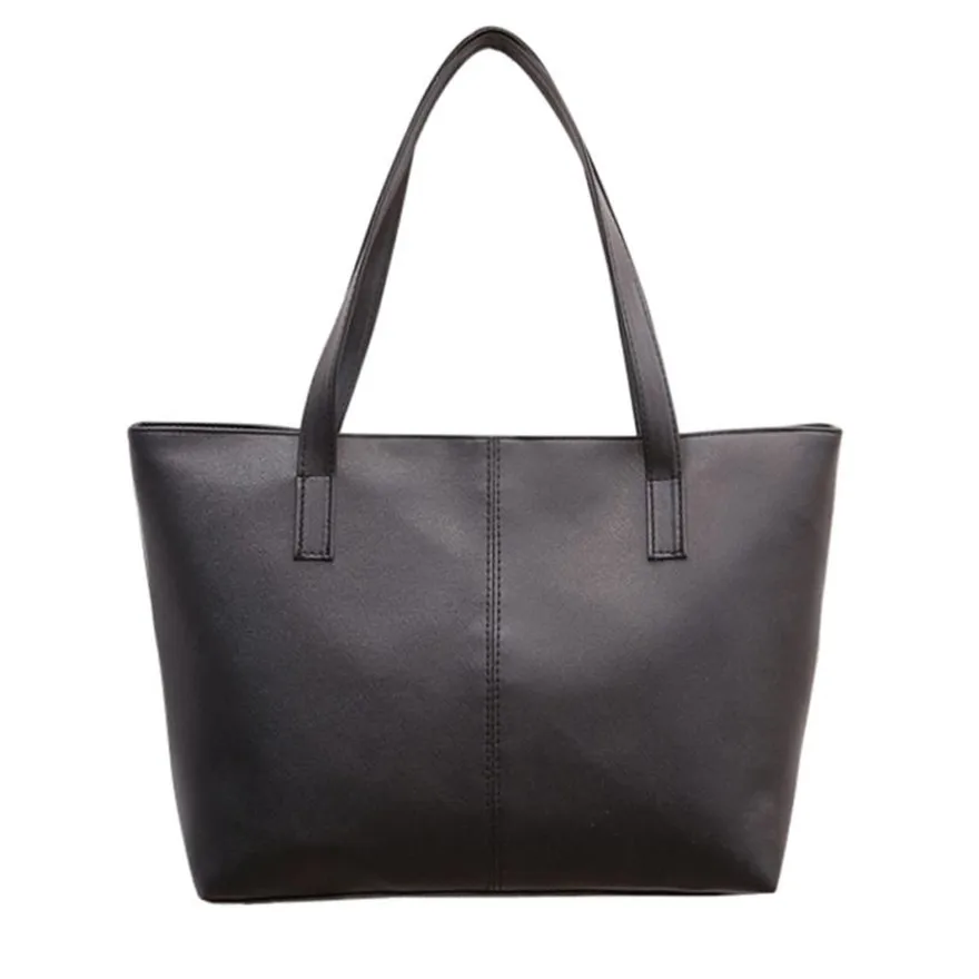 

MOLAVE Handbag Bag Female Solid Bags for Girls Zipper Women Ladies Leather Shoulder Bag Celebrity Casual Tote Purse Jul19PY