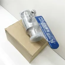 1 1/" DN40 шаровой кран с тремя входами с зажатые концы, SS 304, шариковый клапан нержавеющая сталь, нержавеющая сталь шариковый клапан, шаровой кран с тремя входами