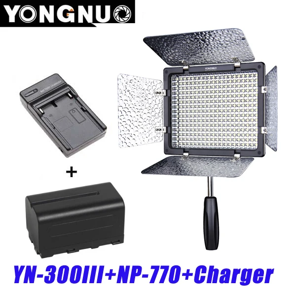 bilder für Yongnuo YN300 III YN-300 lIl 3200 karat-5500 Karat CRI95 Kamera Foto Led-videoleuchte mit 4200 mAh NP-F550 Akku mit Ladegerät set bilder für Yongnuo YN300 III YN-300 lIl 3200 karat-5500 Karat CRI95 Kamera Foto Led-videoleuchte mit 4200 mAh NP-F550 Akku mit Ladegerät set