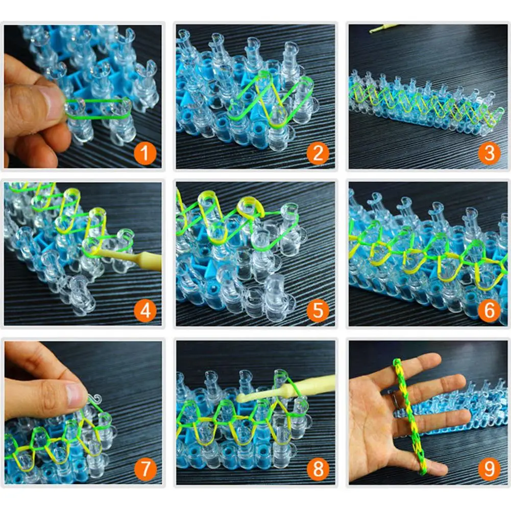 Набор резиновых лент для ткацких станков, приспособление для шитья браслетов, инструменты для изготовления браслетов, комплекты для детей