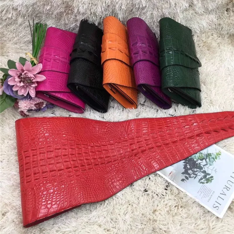 Foldable Designer Genuine Alligator Skin Lady Phone Clutch Purse Exotic Real Crocodile Leather Women Single Cross Shoulder Bag