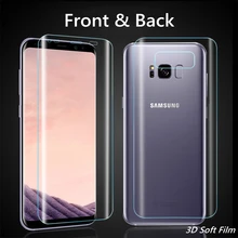 3D изогнутая задняя Передняя мягкая пленка для samsung Galaxy S8plus S7 S6 Edge S8 S10 Plus+ E Защитная пленка для экрана Sansung S9 S8 Plus Note 8 9
