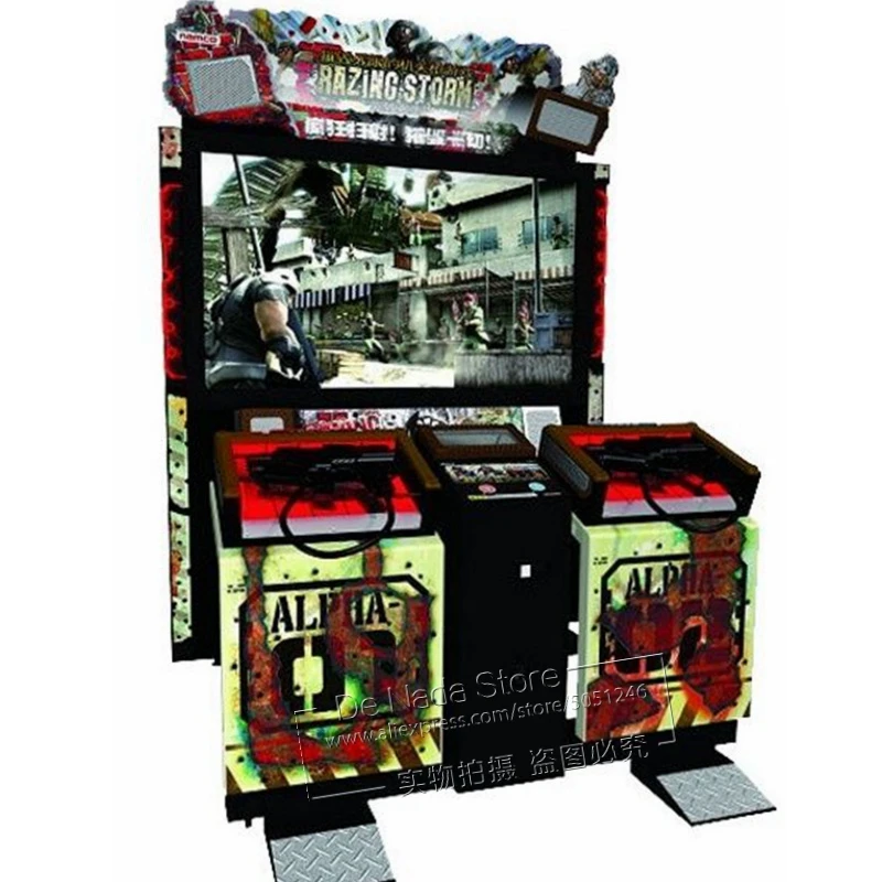 

Razing Amusement Park Coin Operated Simulator Gun Shooting Video Arcade Game Machine For Game Room