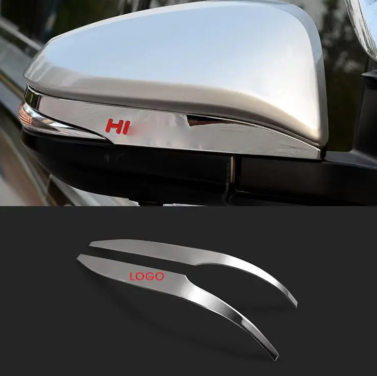 Fit For Toyota Highlander 2015 2017 stainless steel Door Side Wing Rear