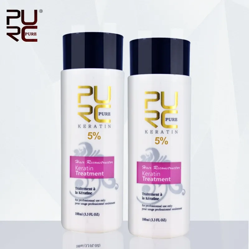 2 bottles 5% keratin hair treatment