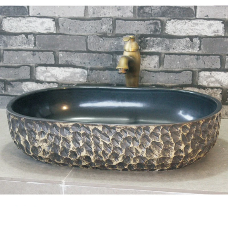 

Vanity Art Single Sink Bathroom Vanity Modern Ceramic Wash Basin