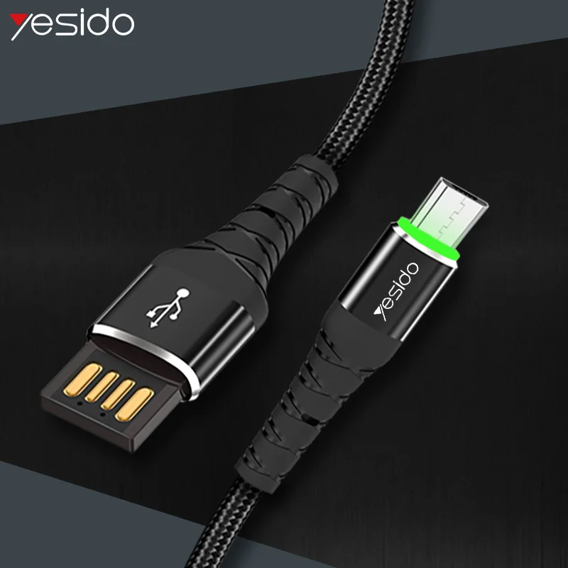 Yesido CA35 Реверсивный USB кабель Micro USB шнур быстрое зарядное устройство кабель для Xiaomi Redmi huawei зарядный провод Micro USB Кабель-адаптер