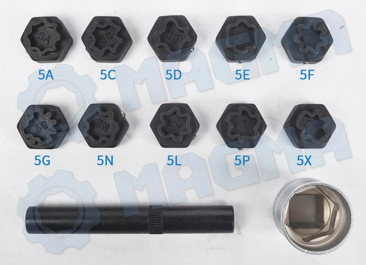 12 шт. гайка для замка колеса противоугонная винтовая муфта 1/2 &quot(12 5 мм) гнездо