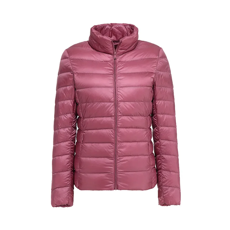 discount  Women Winter Light Coat Woman Down Jacket Lightweight Female Full Jacket Feather Ultra Thin Down Ja
