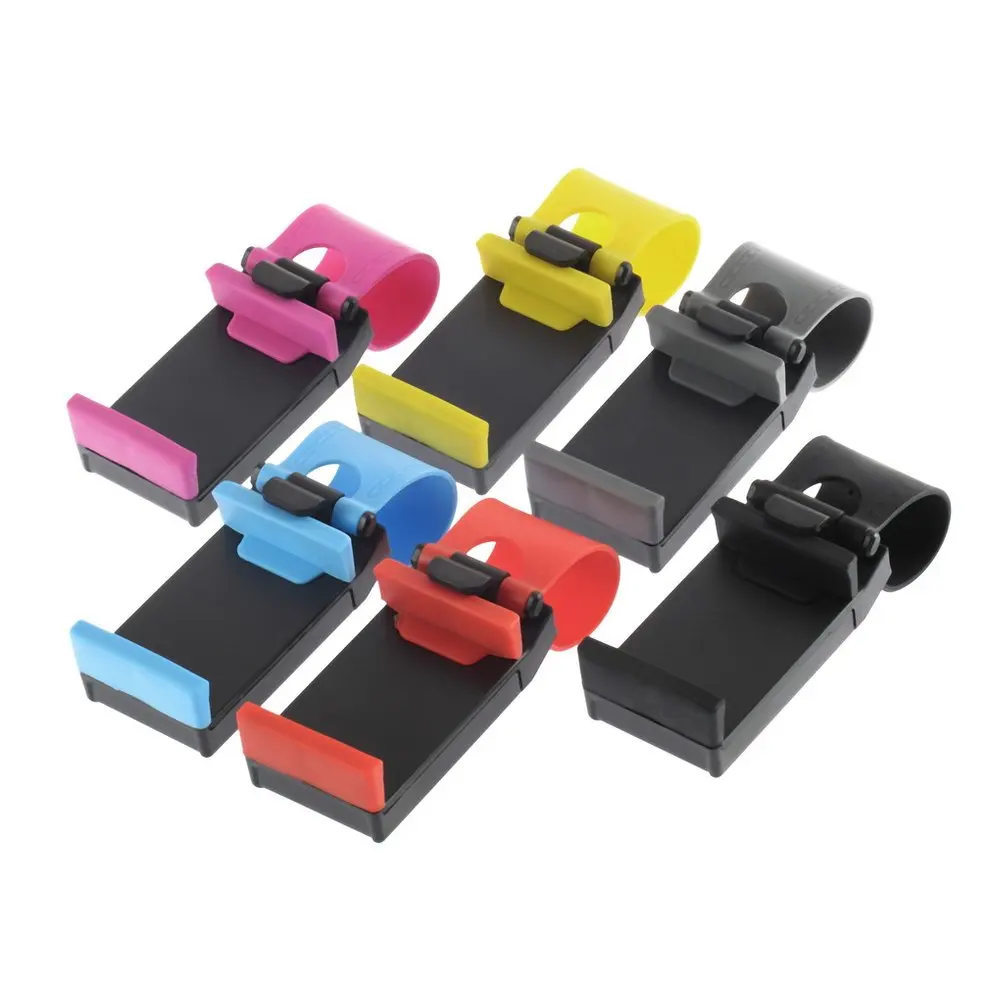 

New Wheel Clip Phone Camera Holder ABS Bracket Car Steering Mobile Phone Stand