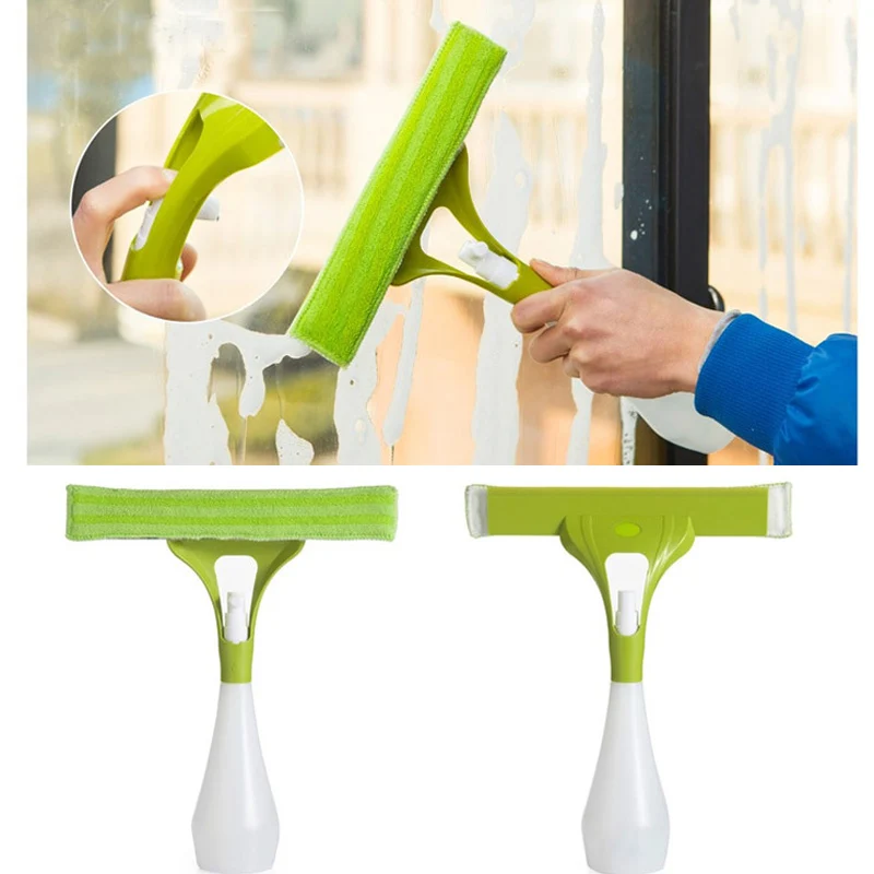 3 in 1 Houseware Glass Cleaning Brush Double Side Window Cleaner With