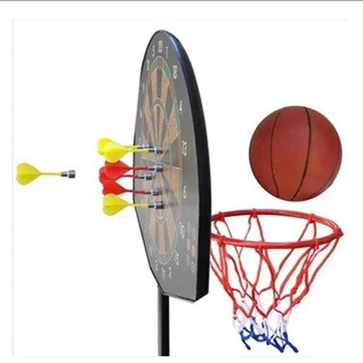 

Dual-use children's vertical basketball hoop rebound + magnetic dart