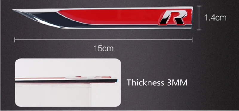 Murah 2pec 3D Logam Sisi Sayap Badge Emblem Fender R Mobil Stiker untuk Kursi Ibiza LEON Toledo Arosa Alhambra Exeo Piala Super Spanyol mii Altea