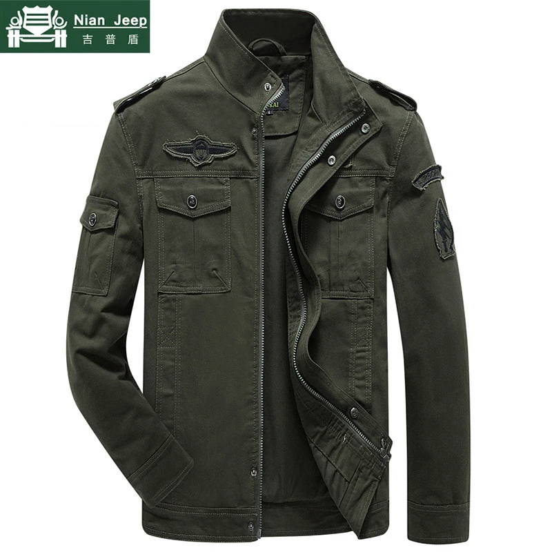 

Plus Size Military Jacket Men Spring Autumn Cotton Army Solid Mens Jackets and Coats Fashion Armband Bomber Jacket Male M-6XL