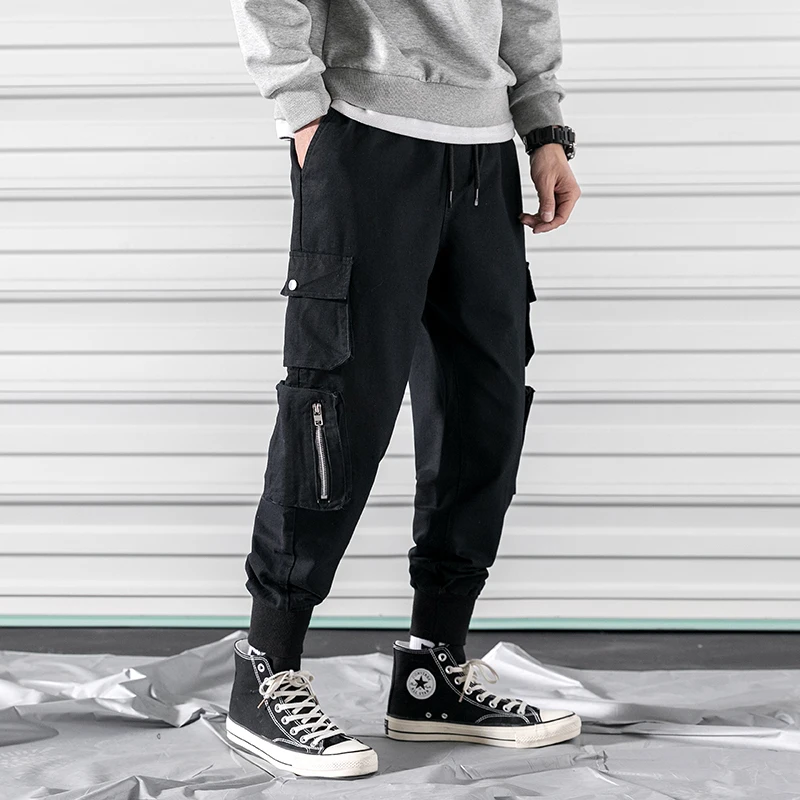 M-3XL 2019 Spring Track Pants Men Sweatpants Mens Joggers Pants Cargo Camo Tactical Harem Mens Loose Lightweight Pants