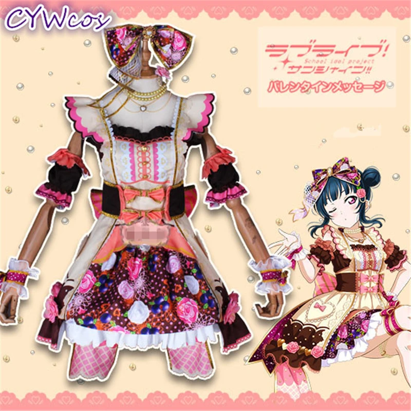 

LoveLive!Sunshine!! Aqours Tsushima Yoshiko The 3th Chocolate Valentine's Day Cosplay Costume Christmas Costumes Female Dress