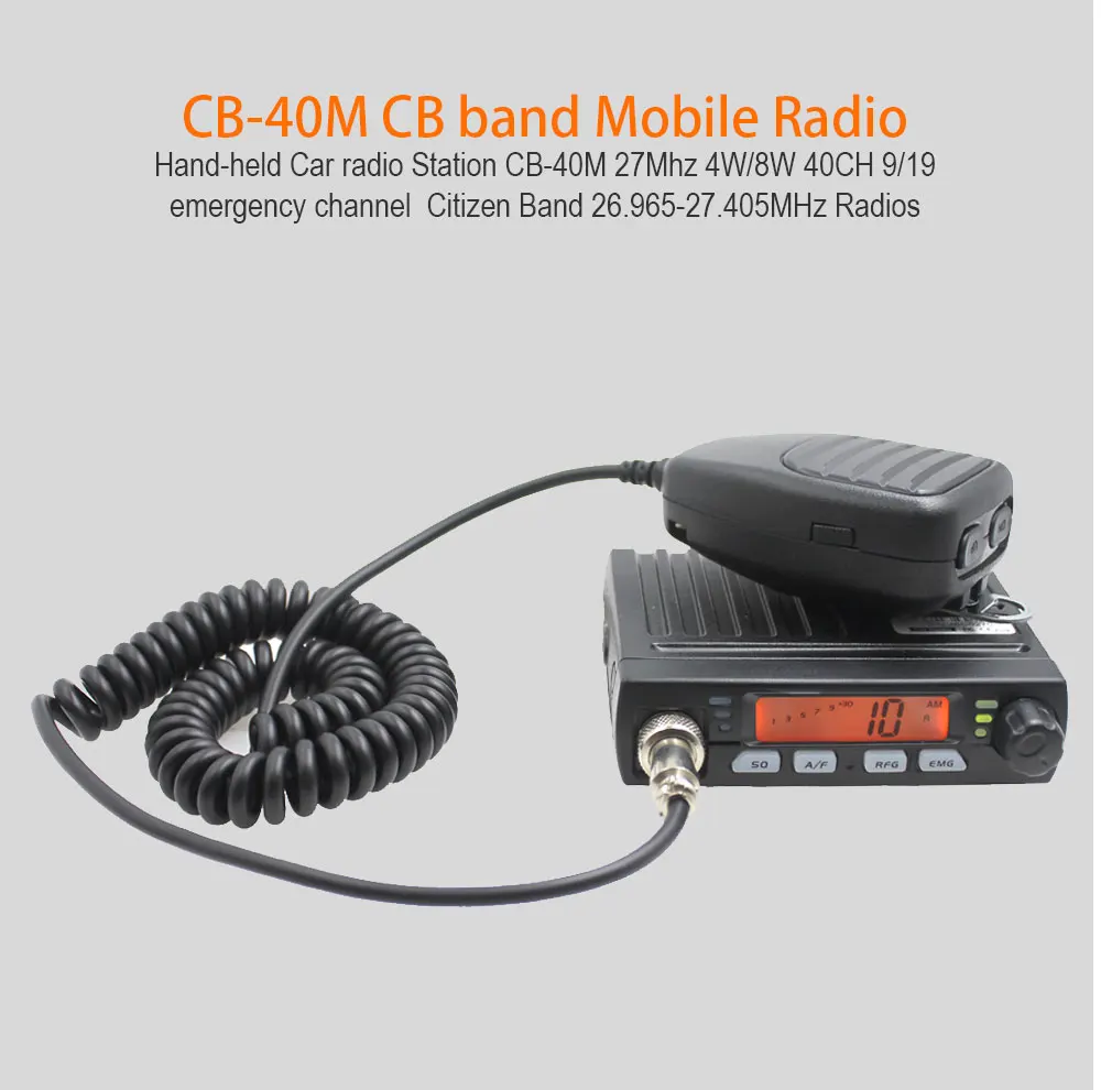 Новый anysecu мини Mobie радио CB-40M 25,615-30,105 МГц 10 м любительский 8 Вт AM/FM Citizen Band CB радио AR-925