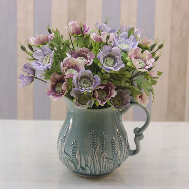 European style ceramic single ear vase American garden country creative bird adornment vase table coffee table display 5