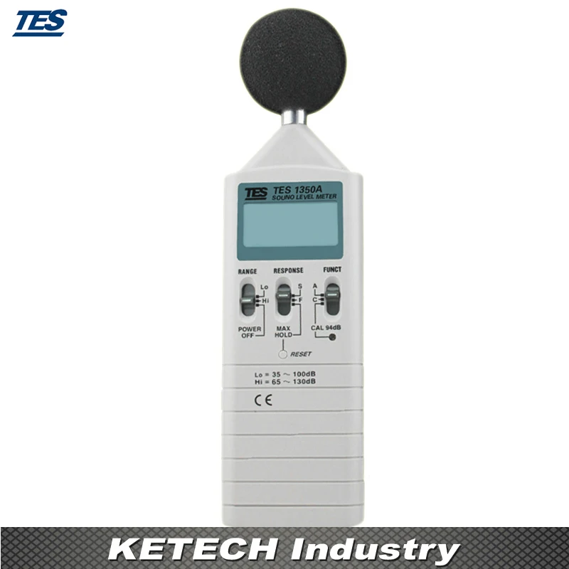 

Sound Level Meter 35-130 dB 0.1dB Resolution TES1350A