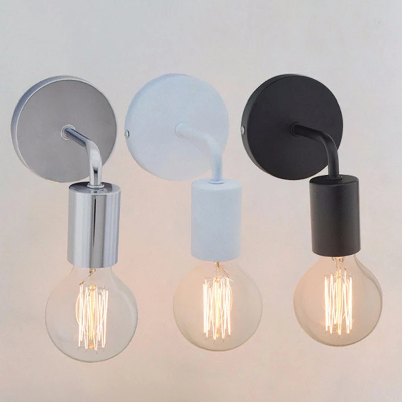 

Modern Led Wood Wall Lamp Iron Metal Wall Light Fixtures Living Bedroom Home Lighting