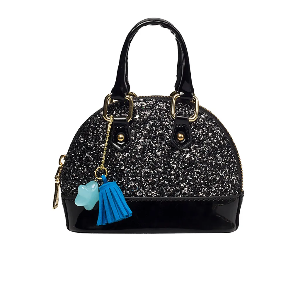 

luxe brand bag 2018 leather bag Sequins crossbody Tote Grils Cute Handbag Small Shoulder Bag Mini Messenger Bag