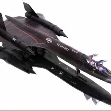 Истребитель SR-71 'черная птица 3D бумажная модель DIY