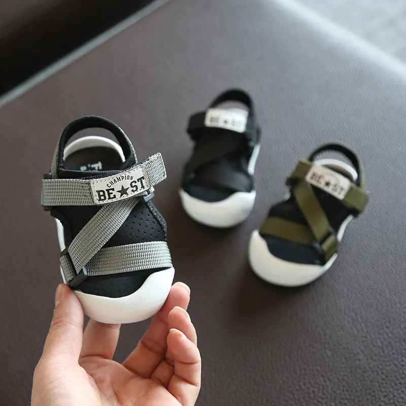 

2019 Summer Infant Toddler Sandals Baby Girls Boys Casual Sandals Soft Bottom Comfortable Non-slip Kids Anti-collision sandals