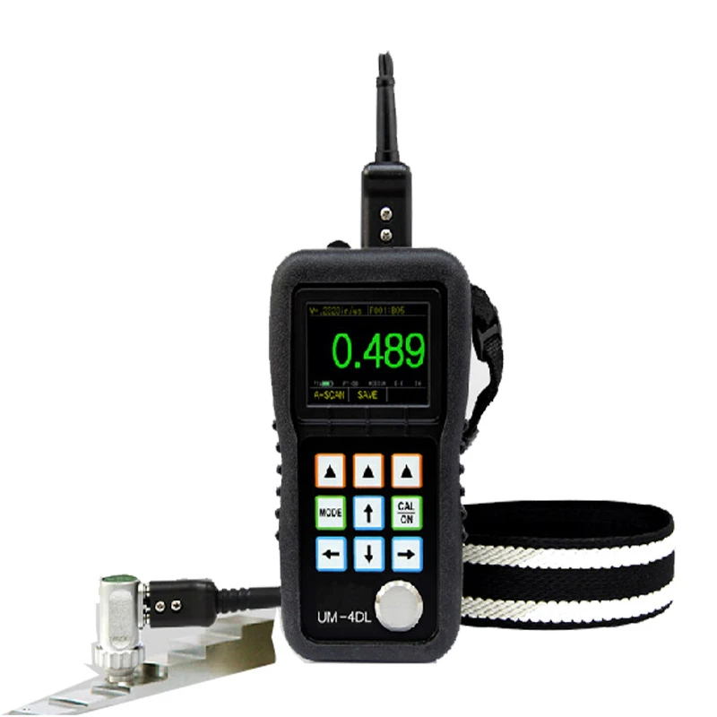 Digital Thickness Gauge Width Testing UM-4DL Ultrasonic Coating Thickness Meter Tester Gauge With Dual Elemet Transducers Digital Thickness Gauge Width Testing UM-4DL Ultrasonic Coating Thickness Meter Tester Gauge With Dual Elemet Transducers