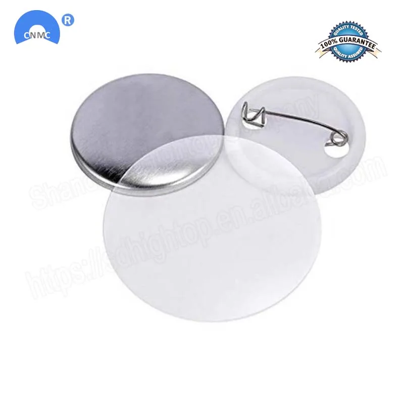

100Pcs/set Plastic Blank Badge Pin Button Parts Supplies for Clothes Badge Button DIY Crafts Materials 25/32/37/44/50/56/58/75MM