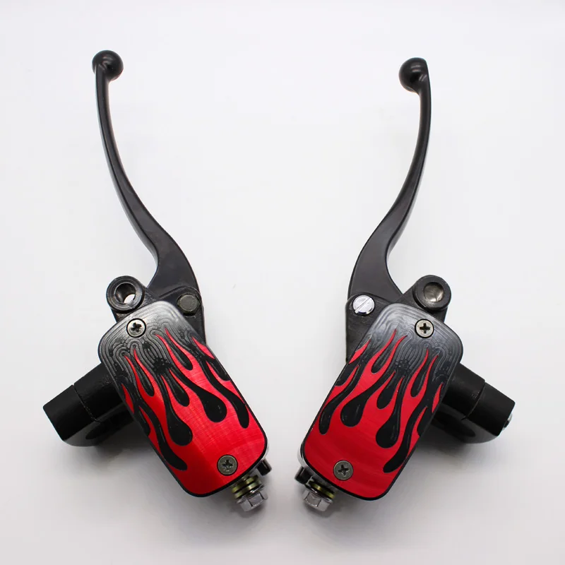 Arcade Universal 78 22mm Hydraulic Motorcycle Brake Master Cylinder Hydraulic Clutch Levers fluid Reservoir 14mm Piston