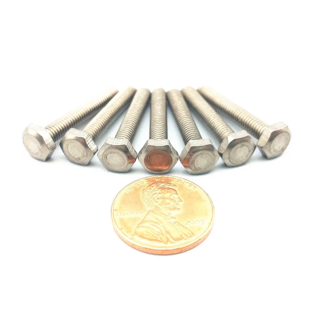 Titanium bolts M4 hex head screw DIN933 (10)