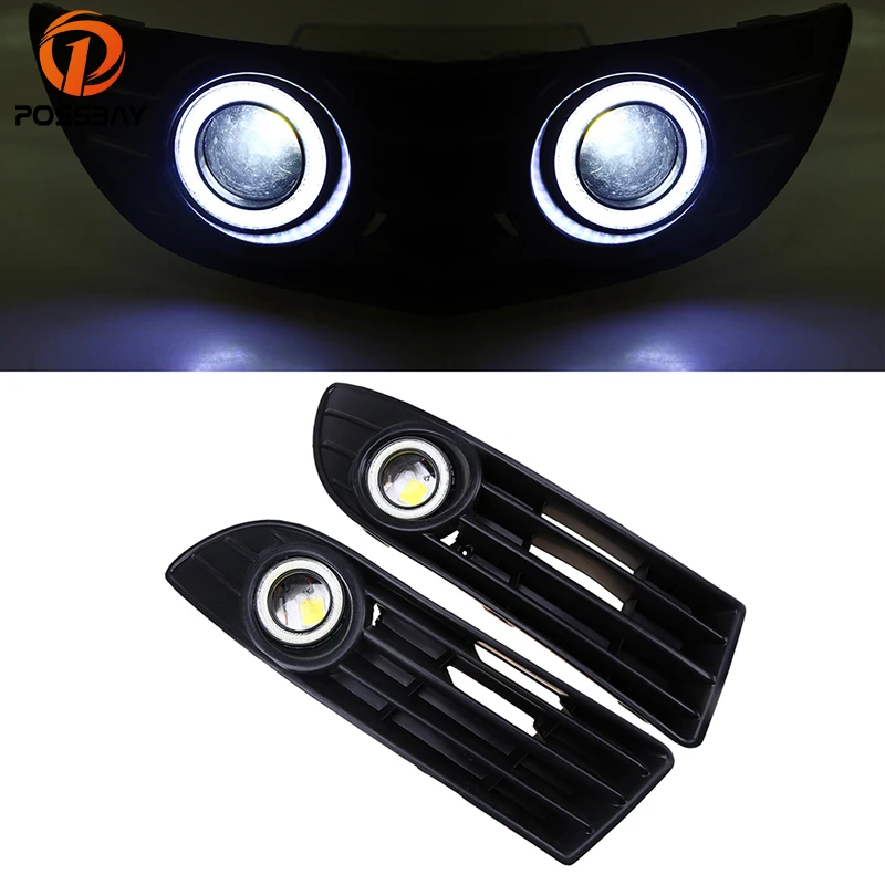 POSSBAY LED Daytime Running Lights for VW Polo MK4 9N3 2005 2009